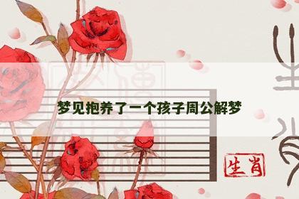 梦见抱养了一个孩子周公解梦