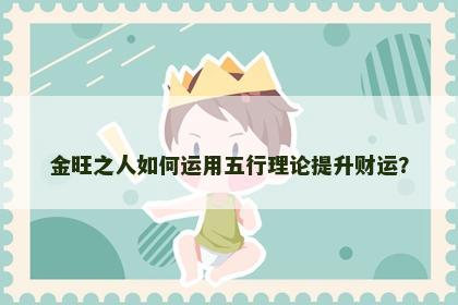 金旺之人如何运用五行理论提升财运？