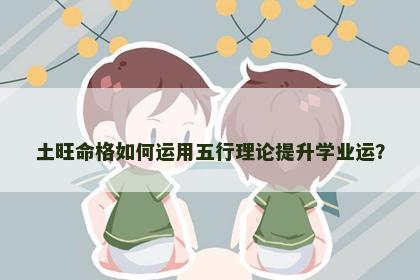 土旺命格如何运用五行理论提升学业运？